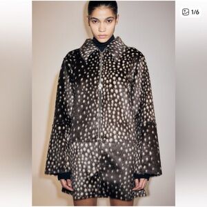 H&M Fuzzy Brown Bambi Jacket